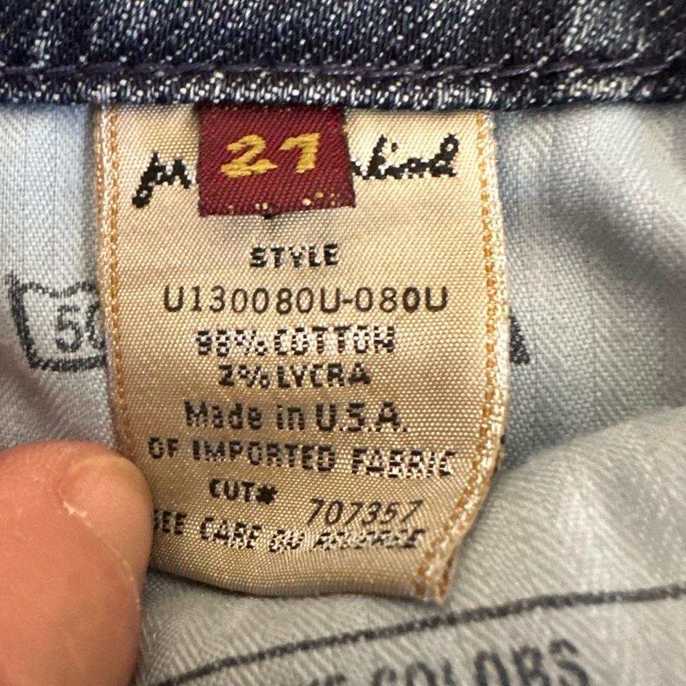 Vintage  Denim Shorts w embellished pockets - Picture 6 of 6